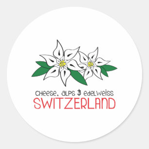 Switzerland Classic Round Sticker