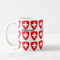 Switzerland coat of arms Swiss Text Souvenir