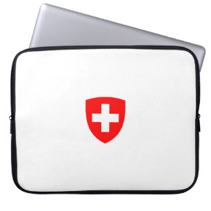 Switzerland country coat arms symbol emblem swiss laptop sleeve