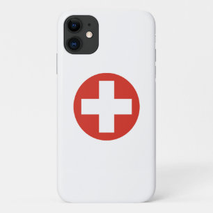 Switzerland country flag roundel symbol army milit Case-Mate iPhone case
