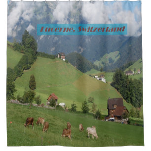 Switzerland Countryside Shower Curtain