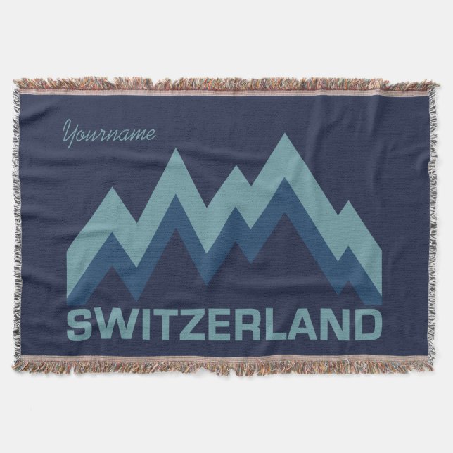 SWITZERLAND custom throw blanket (Front)