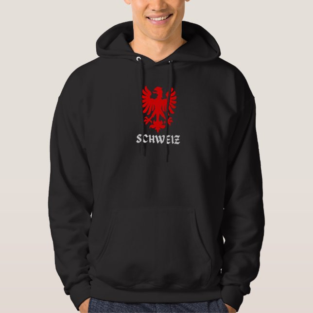 Switzerland Eagle Swiss Flag Pride Hoodie (Front)