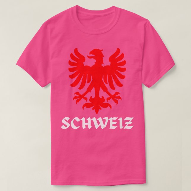 Switzerland Eagle Swiss Flag Pride T-Shirt (Design Front)