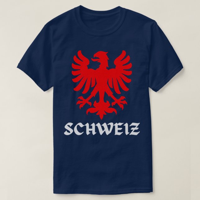 Switzerland Eagle Swiss Flag Pride T-Shirt (Design Front)
