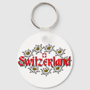 Switzerland Edelweiss Keychain