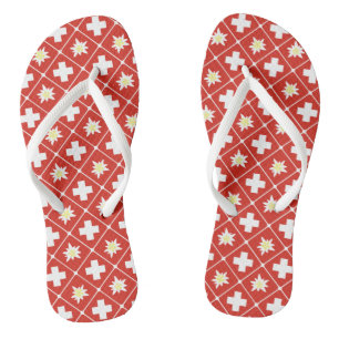 Switzerland Edelweiss pattern Jandals