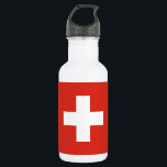 Switzerland Flag 532 Ml Water Bottle<br><div class="desc">Patriotic flag of Switzerland.</div>