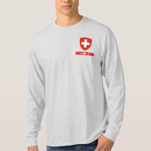 Switzerland Flag and Coat of Arms Patriotic T-Shirt