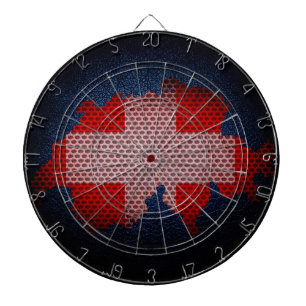 Switzerland Flag and Map Dartboard