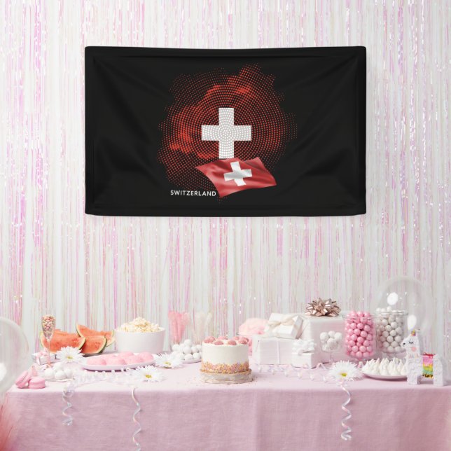 Switzerland flag banner (Party)