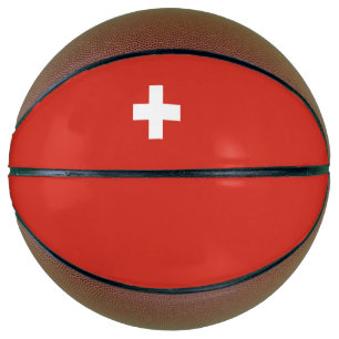 Switzerland flag basketball