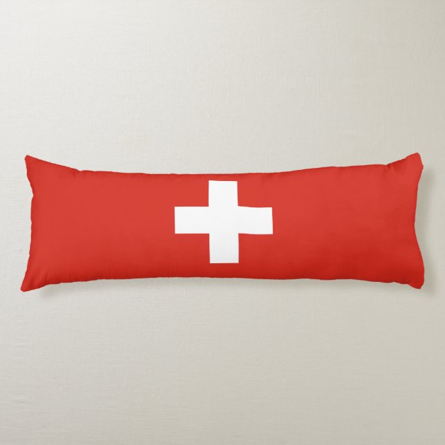 Switzerland Flag Body Cushion (Front)