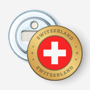 Switzerland Flag Bottle Opener