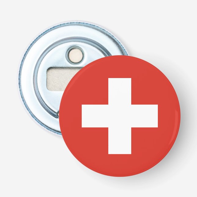 Switzerland Flag Bottle Opener (Front)