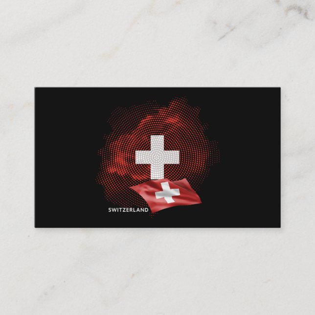 Switzerland flag business card (Front)
