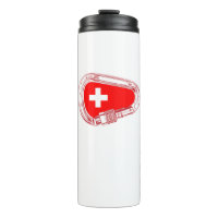 Switzerland Flag Climbing Carabiner