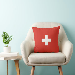 Switzerland flag cushion