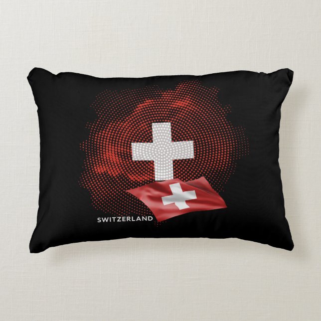 Switzerland flag decorative cushion (Front)