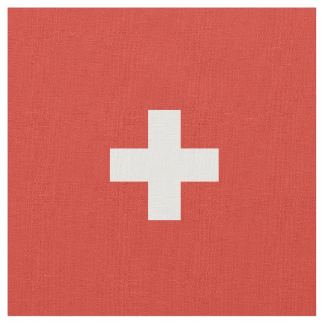 Switzerland flag fabric (Close Up)