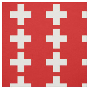Switzerland Flag Fabric