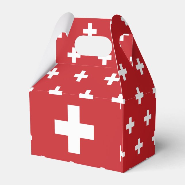 Switzerland Flag Favour Box (Back Side)