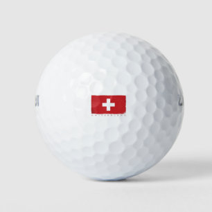 SWITZERLAND Flag For Swiss Lover Golf Balls