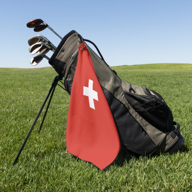 Switzerland flag golf towel (Green)