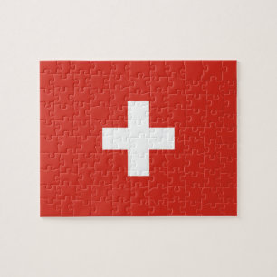 Switzerland flag jigsaw puzzle
