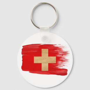 Switzerland Flag Key Ring