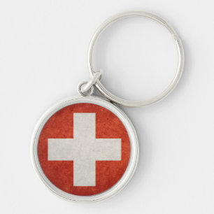 Switzerland Flag Key Ring