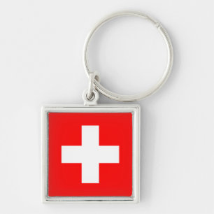 Switzerland Flag Key Ring