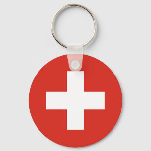 Switzerland Flag Key Ring