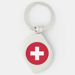Switzerland Flag Key Ring