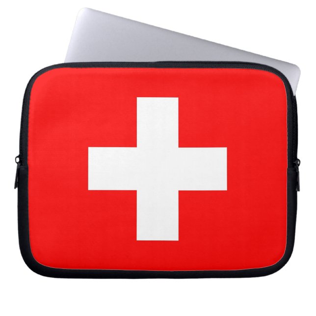 Switzerland Flag Laptop Sleeve (Front)