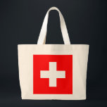 Switzerland Flag Large Tote Bag<br><div class="desc">Switzerland Flag</div>