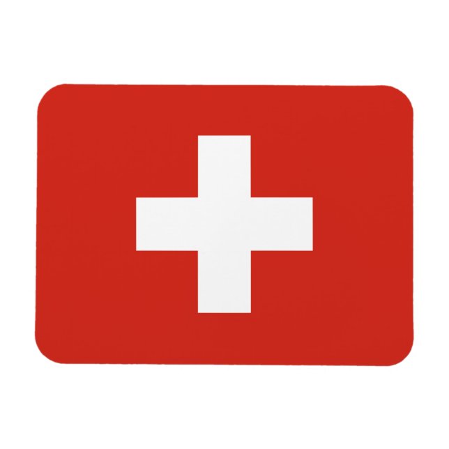 Switzerland Flag Magnet (Horizontal)