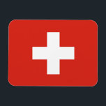 Switzerland Flag Magnet<br><div class="desc">Patriotic flag of Switzerland.</div>