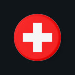 Switzerland Flag Magnet<br><div class="desc">Switzerland Flag</div>