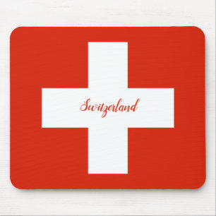 Switzerland Flag Mouse Pad