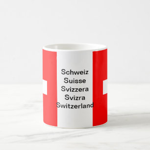 Switzerland flag mug