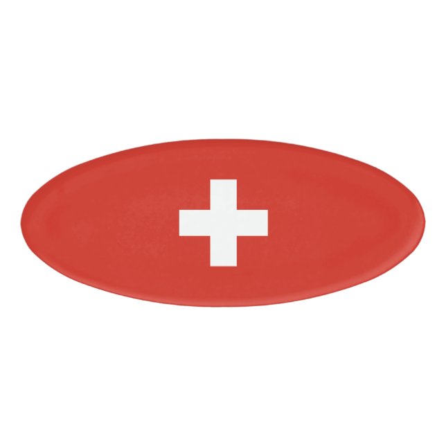 Switzerland flag name tag (Front)