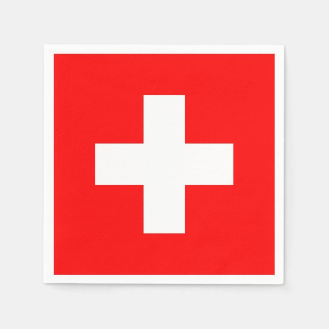 Switzerland Flag Napkin (Front)