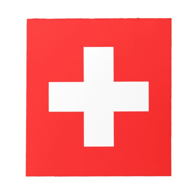 Switzerland Flag Notepad (Front)