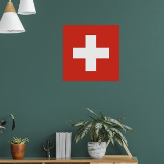 Switzerland flag phone case poster