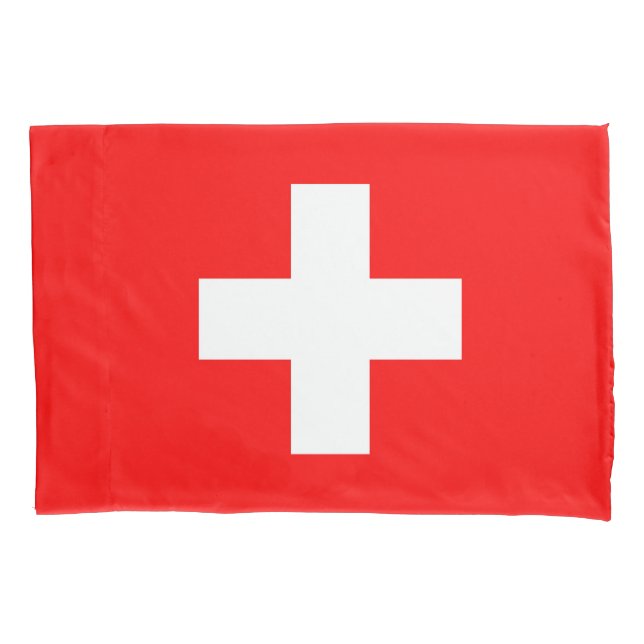 Switzerland Flag Pillowcase (Front)