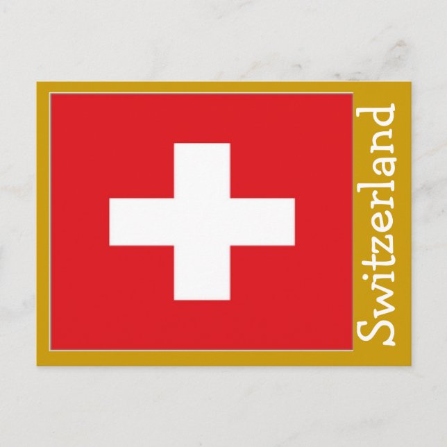 Switzerland flag postcard (Front)