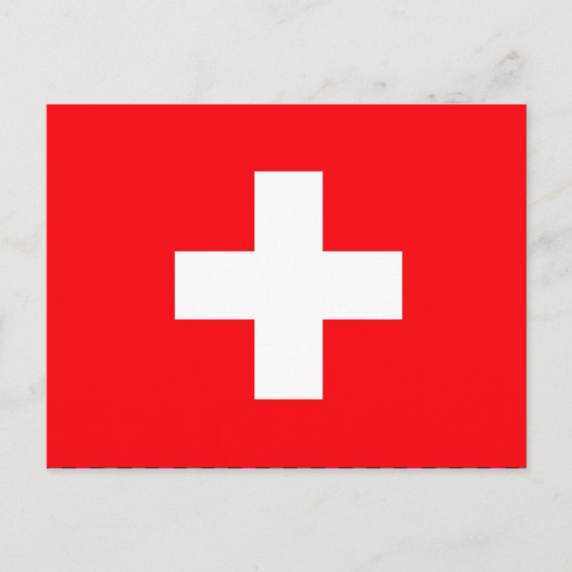 Switzerland Flag Postcard (Front)