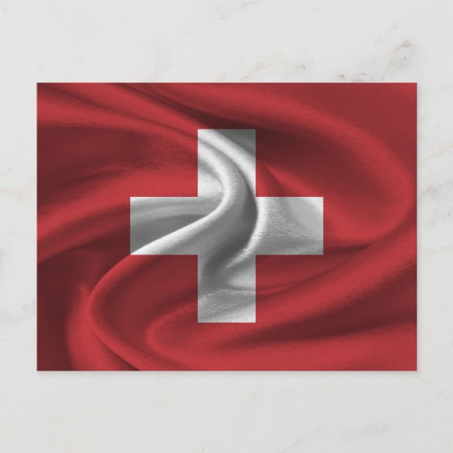 Switzerland Flag Postcard (Front)
