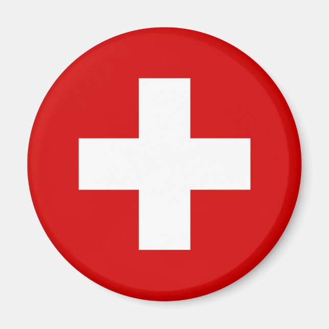Switzerland flag quality magnet (Front)
